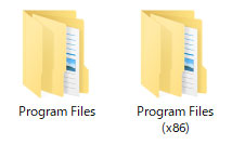 Program FilesとProgram Files (x86)